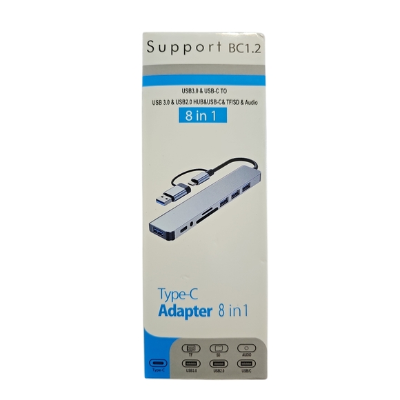 Type-C Adapter 8 in 1 - Picture 2 of 4
